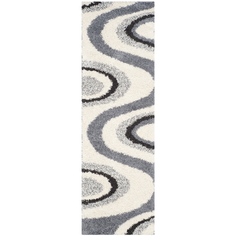 Safavieh Art Shag Ivory Shag Rug - 6' x 9'