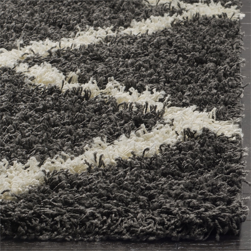 Safavieh Dallas Shag Dark Grey Shag Rug - 4' x 6'