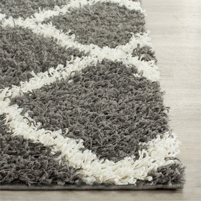 Safavieh Dallas Shag Dark Grey Shag Rug - 8' x 10'