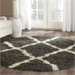 Safavieh Dallas Shag Dark Grey Shag Rug - Round 6'