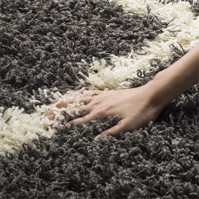 Safavieh Dallas Shag Dark Grey Shag Rug - Square 6'