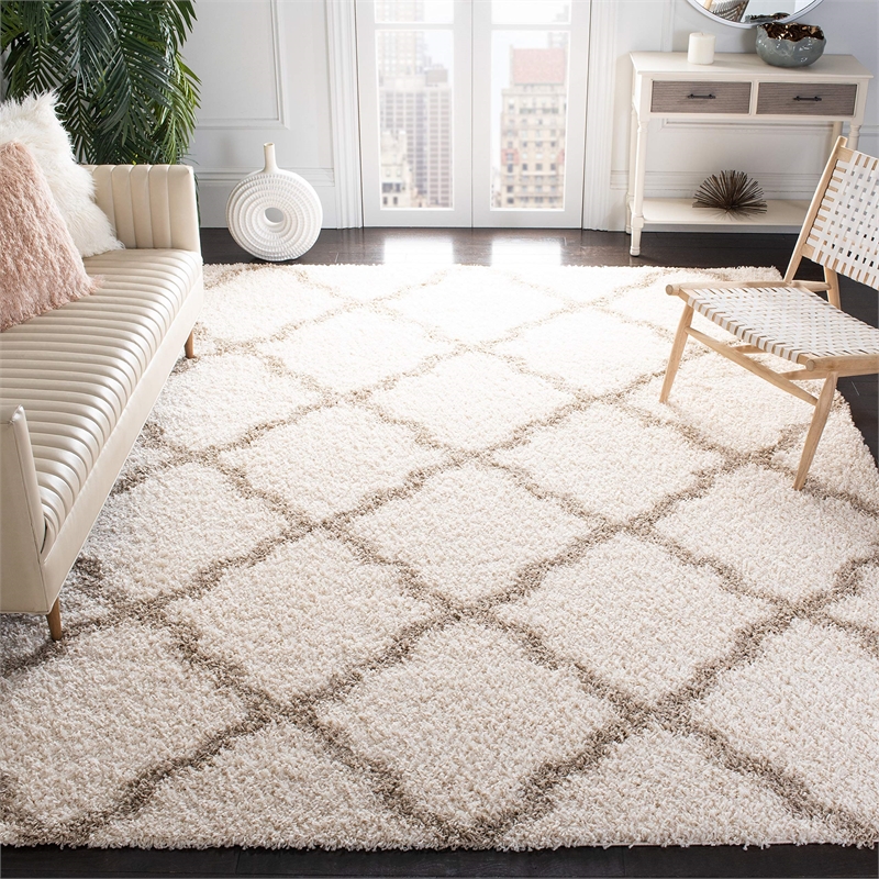 Safavieh Dallas Shag Ivory Shag Rug - Square 6'