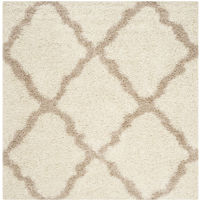 Safavieh Dallas Shag Ivory Shag Rug - Square 6'