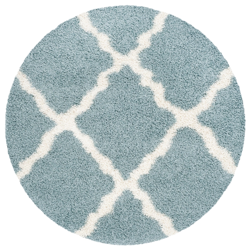 Safavieh Dallas Shag Light Blue Shag Rug - Round 6'
