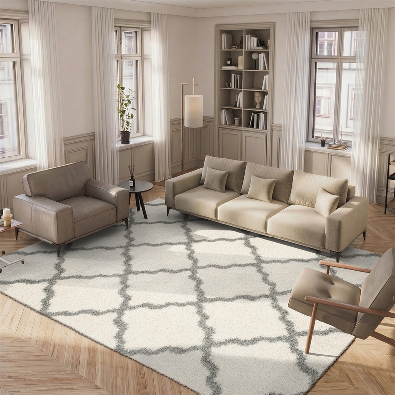 Safavieh Dallas Shag Ivory Shag Rug - 8' x 10'