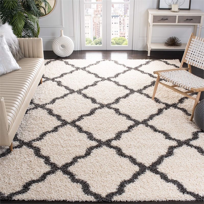 Safavieh Dallas Shag Ivory Shag Rug - Square 6'