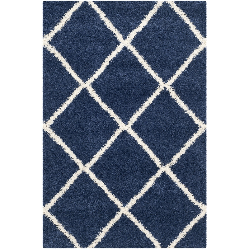 Safavieh Hudson Shag Navy Shag Rug - 4' x 6'