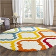 Safavieh Shag Ivory Shag Rug - Round 6'7