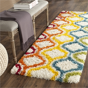 Safavieh Shag Ivory Shag Rug - Runner 2'3&quot x 7'