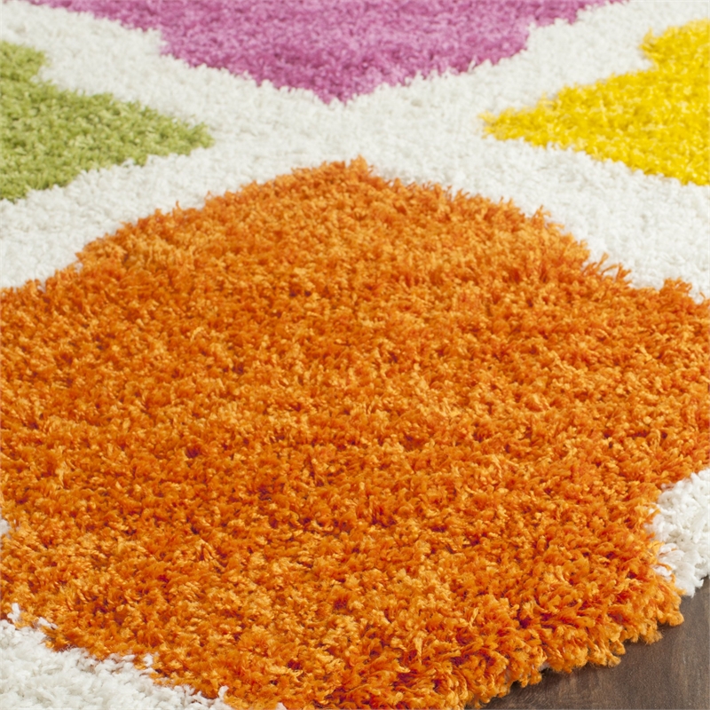 Safavieh Shag Ivory Shag Rug - Round 6'7