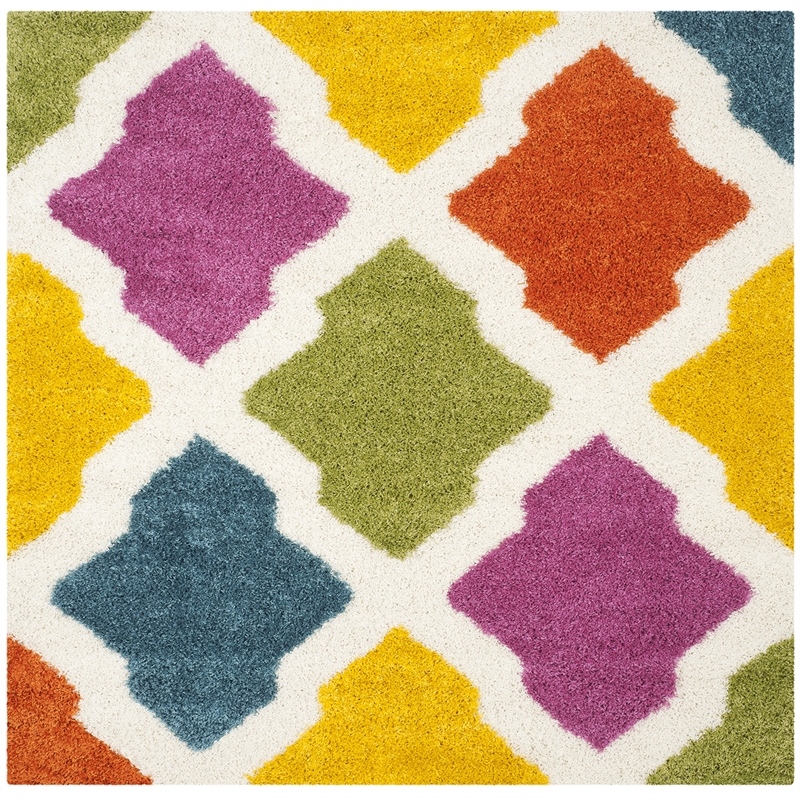 Safavieh Shag Ivory Shag Rug - Square 6'7