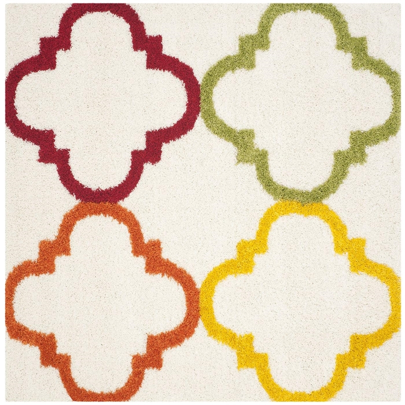 Safavieh Shag Ivory Shag Rug - Square 6'7