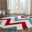 Safavieh Shag Ivory Shag Rug - Round 6'7
