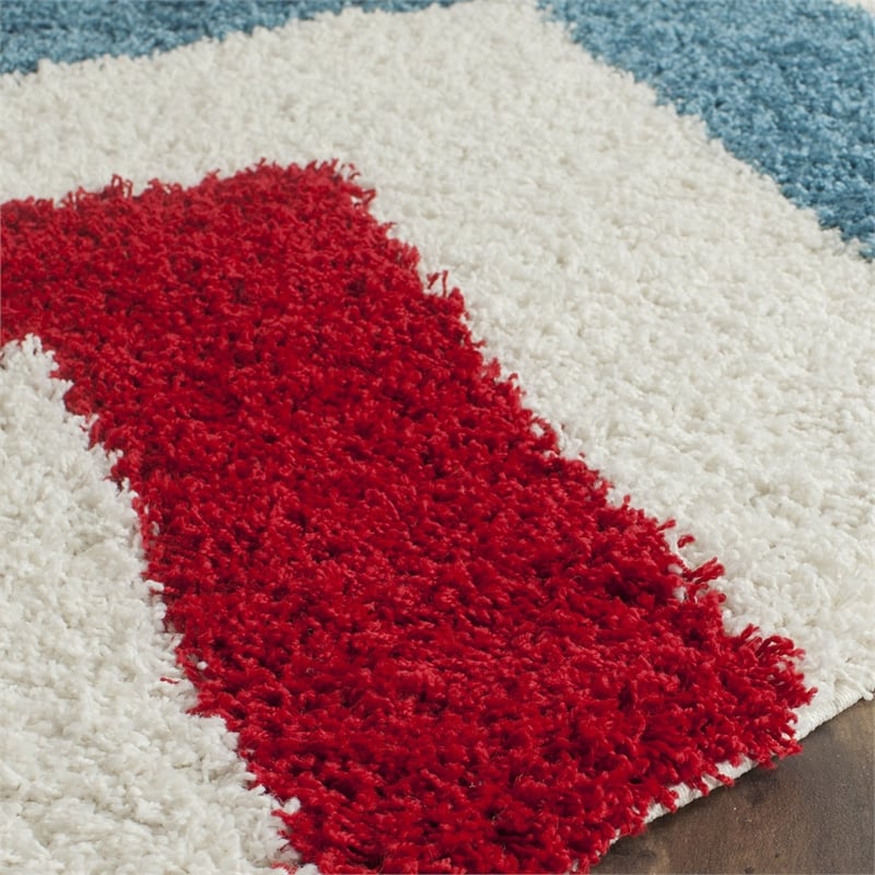 Safavieh Shag Ivory Shag Rug - Round 6'7