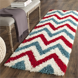 Safavieh Shag Ivory Shag Rug - Runner 2'3&quot x 7'