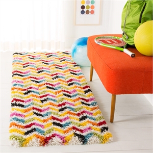 Safavieh Shag Ivory Shag Rug - Runner 2'3&quot x 7'
