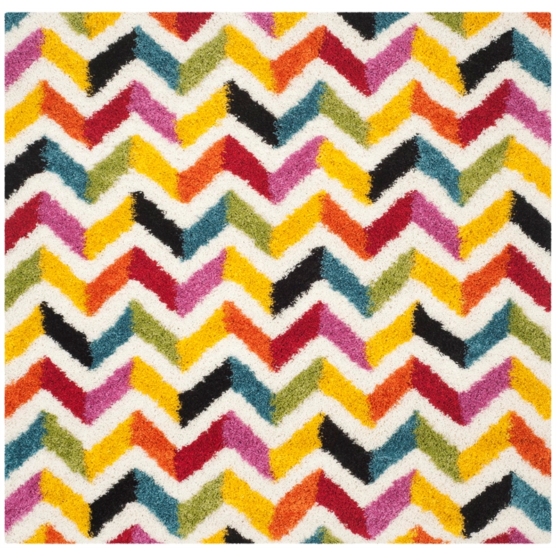 Safavieh Shag Ivory Shag Rug - Square 6'7