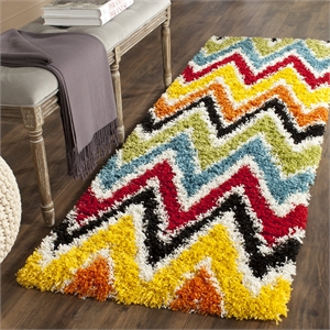 Safavieh Shag Ivory Shag Rug - Runner 2'3&quot x 7'