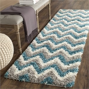 Safavieh Shag Ivory Shag Rug - Runner 2'3&quot x 7'