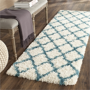 Safavieh Shag Ivory Shag Rug - Runner 2'3&quot x 7'
