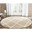 Safavieh Montreal Shag Beige Shag Rug - Round 6'7