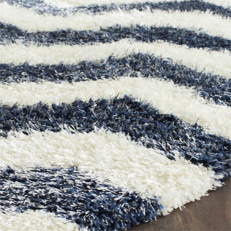 Safavieh Montreal Shag Ivory Shag Rug - Round 6'7
