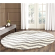 Safavieh Montreal Shag Ivory Shag Rug - Round 6'7
