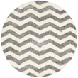 Safavieh Montreal Shag Ivory Shag Rug - Round 6'7