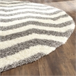 Safavieh Montreal Shag Ivory Shag Rug - Round 6'7