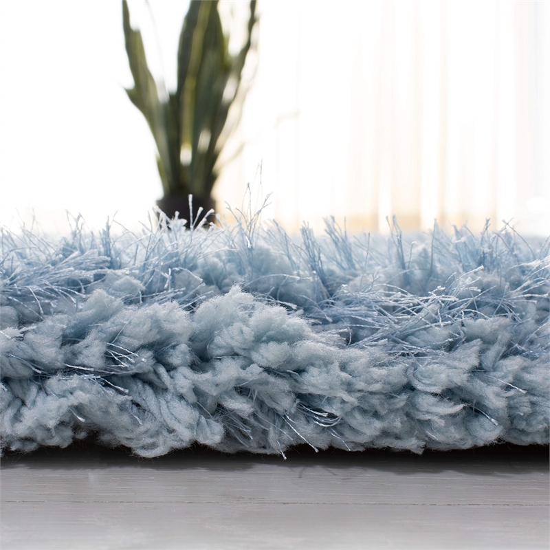Safavieh Super Shag Light Blue Shag Rug - 8' x 10'