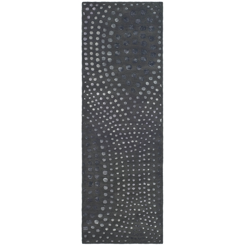 Safavieh Soho Dark Grey Contemporary Rug - Runner 2'6