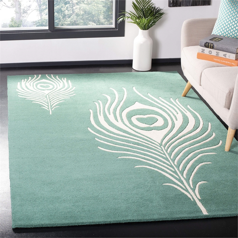 Safavieh Soho Teal Contemporary Rug - 3'6