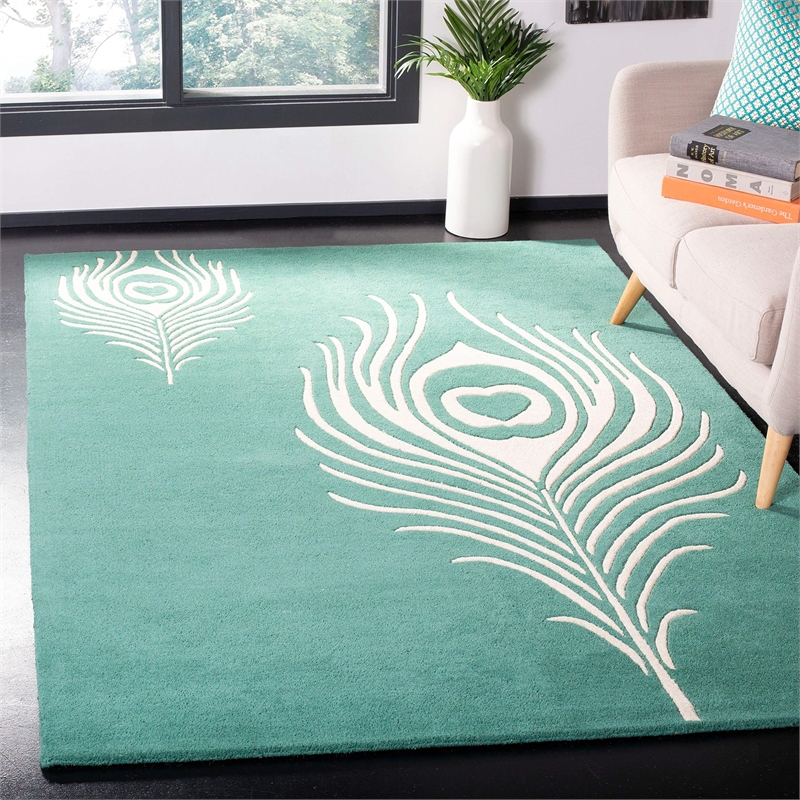 Safavieh Soho Teal Contemporary Rug - 7'6