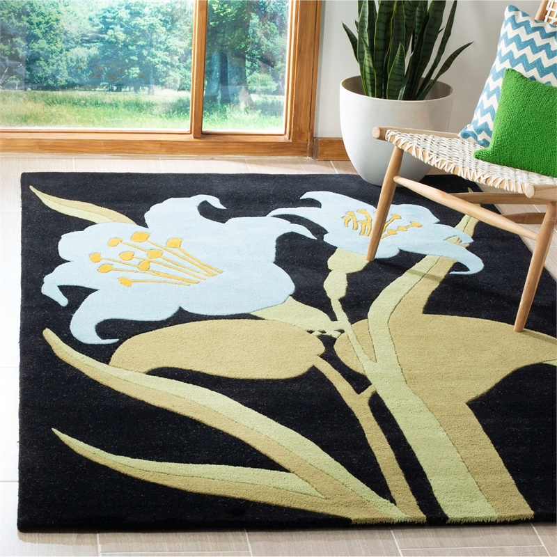 Safavieh Soho Black Contemporary Rug - 3'6