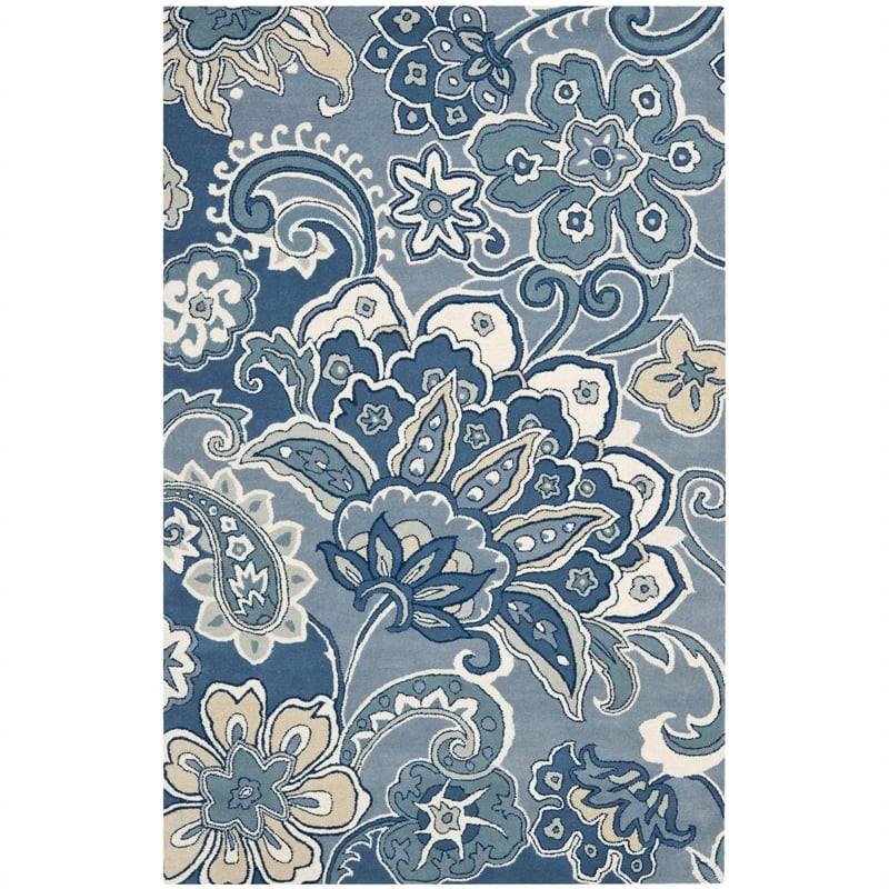 Safavieh Soho Blue Contemporary Rug - Runner 2'6