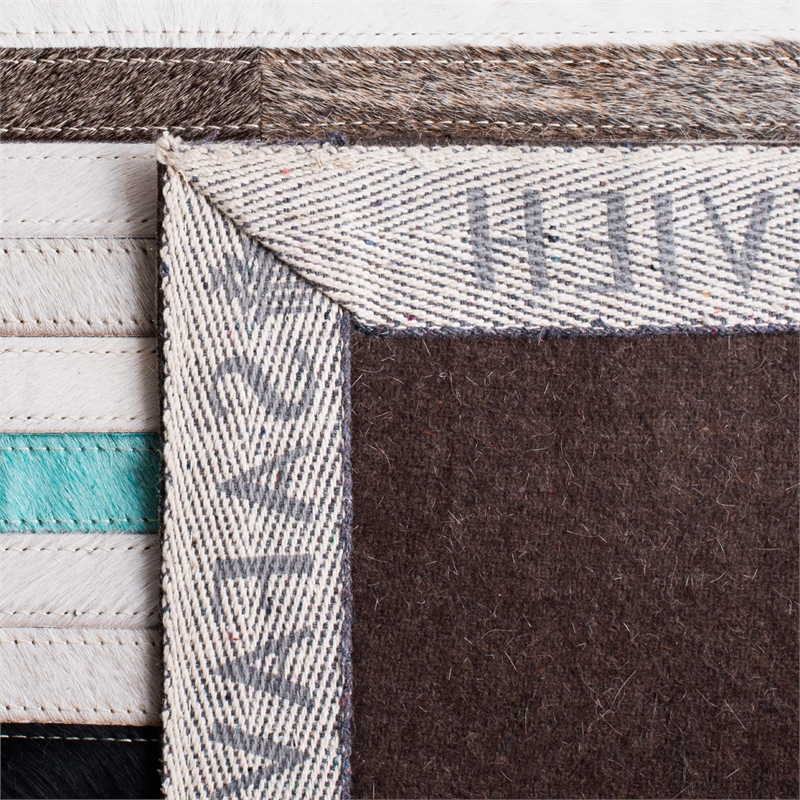 Safavieh Studio Leather Grey Shag Rug - 4' x 6'