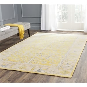 Safavieh Stone Wash Yellow Contemporary Rug - 5' x 8'