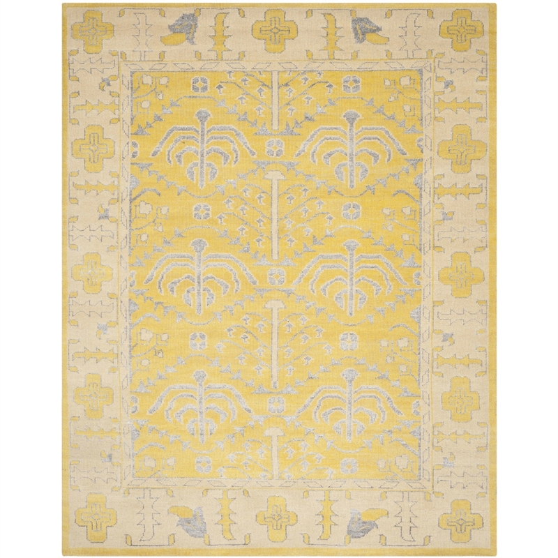 Safavieh Stone Wash Yellow Contemporary Rug - 8' x 10'