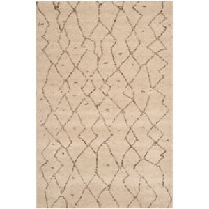 Safavieh Tunisia 4' X 6' Power Loomed Rug in Ivory/Brown