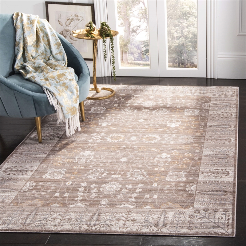 Safavieh Valencia Brown Traditional Rug - 3' x 5'