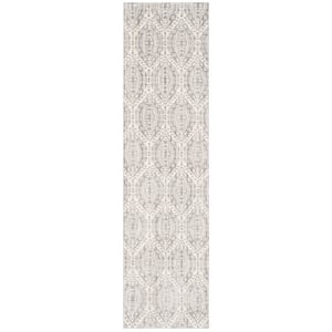 Safavieh Valencia 2'-3&quot X 8' Polyester Power Loomed Rug in Mauve / Cream