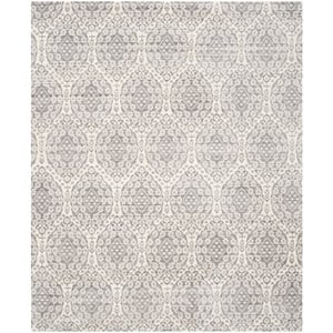 Safavieh Valencia 8' X 10' Polyester Power Loomed Rug in Mauve / Cream