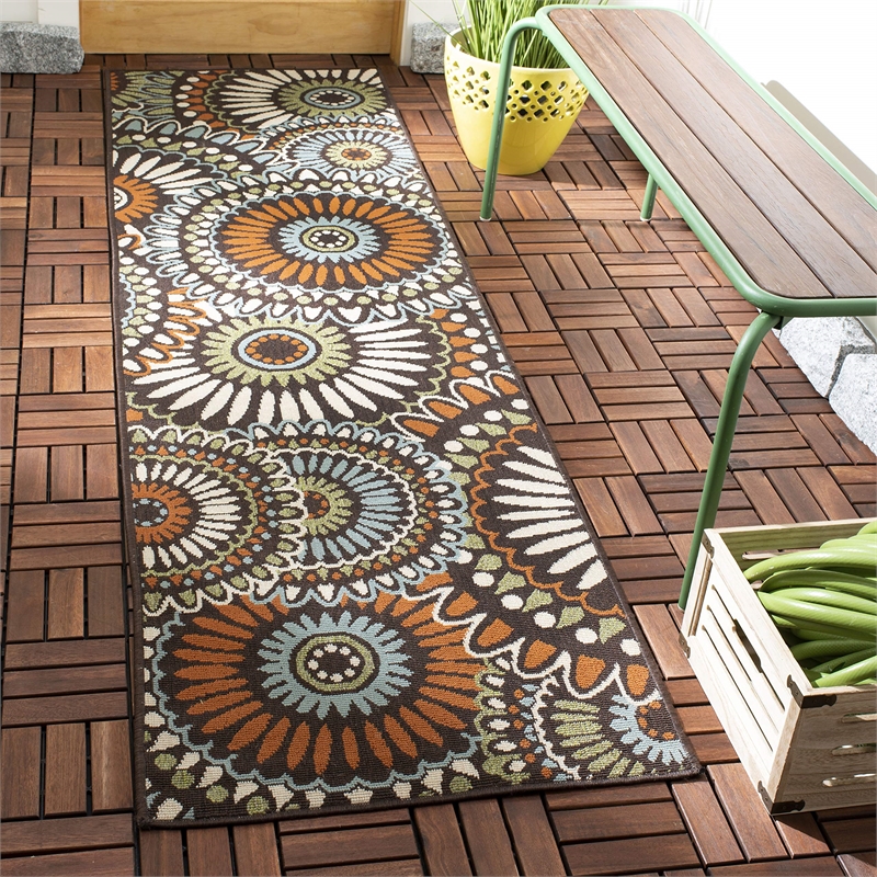 Safavieh Veranda Cream Indoor Outdoor Rug - Runner 2'3