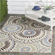 Safavieh Veranda Chocolate Indoor Outdoor Rug - 4' x 5'7
