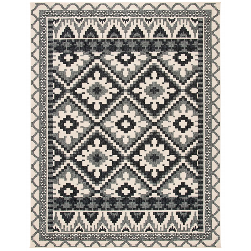 Safavieh Veranda Creme Indoor Outdoor Rug - 8' x 11'2