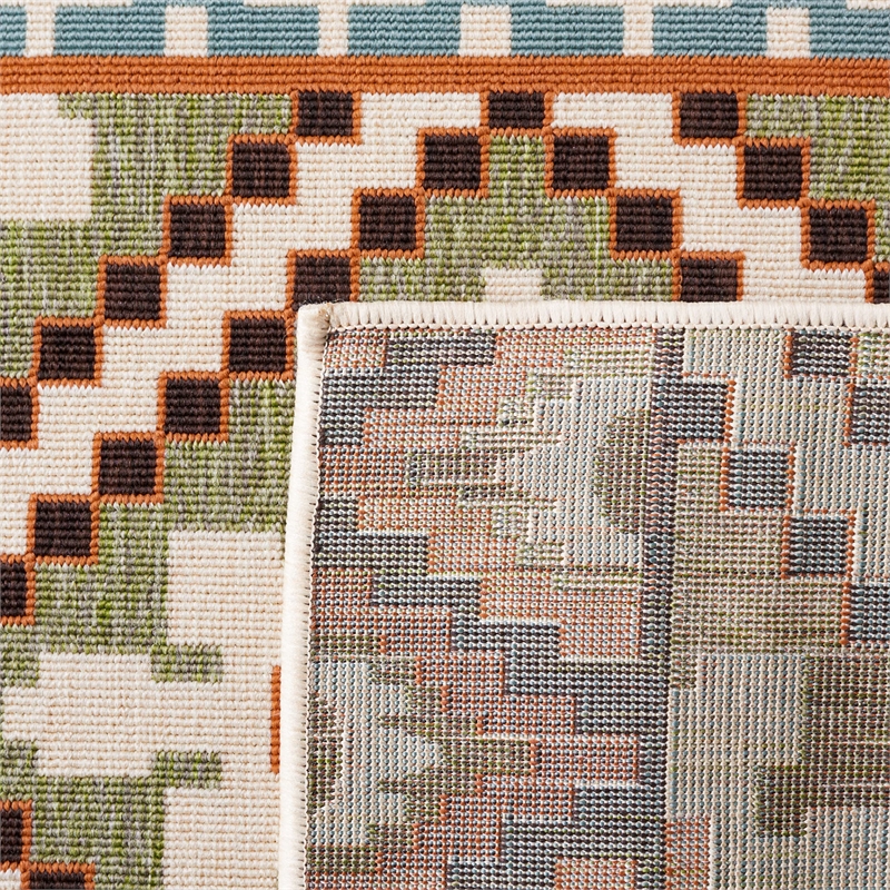 Safavieh Veranda Green Indoor Outdoor Rug - Runner 2'3