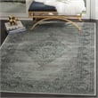 Safavieh Vintage 9' X 12'  Polyester Power Loomed Rug In Light Blue