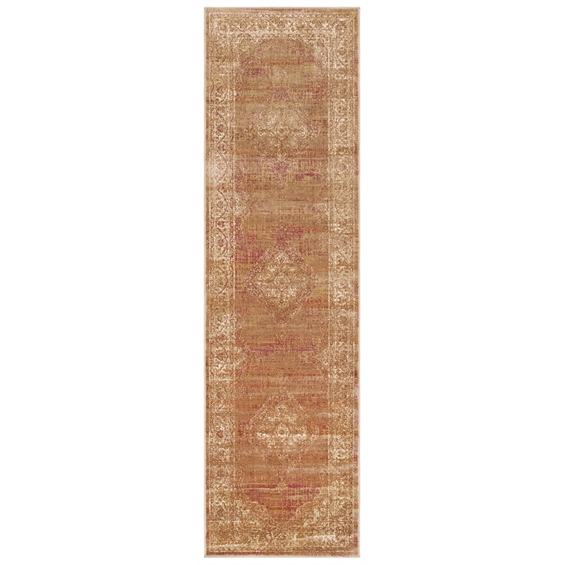 safavieh vintage taupe traditional rug - runner 2'2&quot x 8'