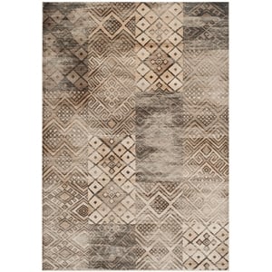 Safavieh Vintage 5'-3&quot X 7'-6&quot Viscose Power Loomed Rug in Stone