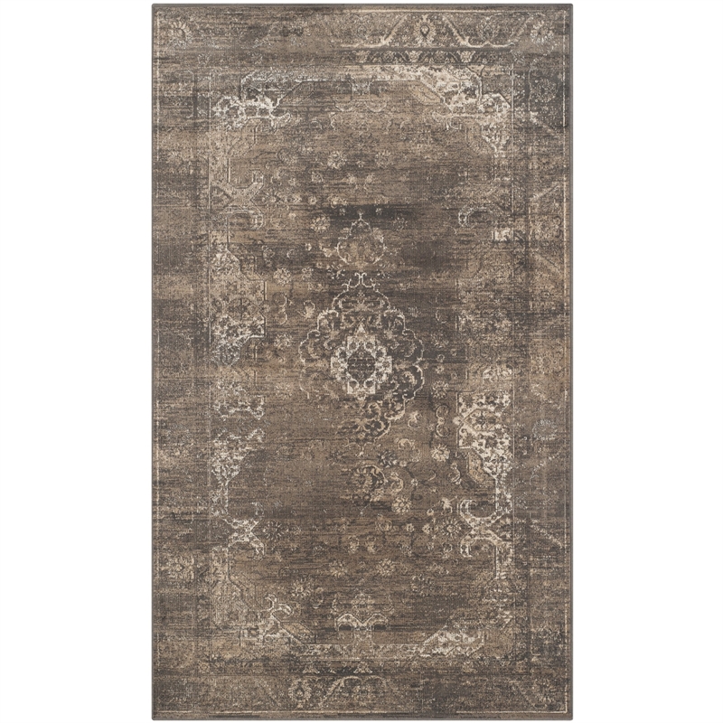 Safavieh Vintage Soft Anthracite Traditional Rug - 3'3